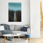 SERENE ROADWAY ESCAPE Peel and Stick Vertical Poster