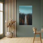 SERENE ROADWAY ESCAPE Peel and Stick Vertical Poster