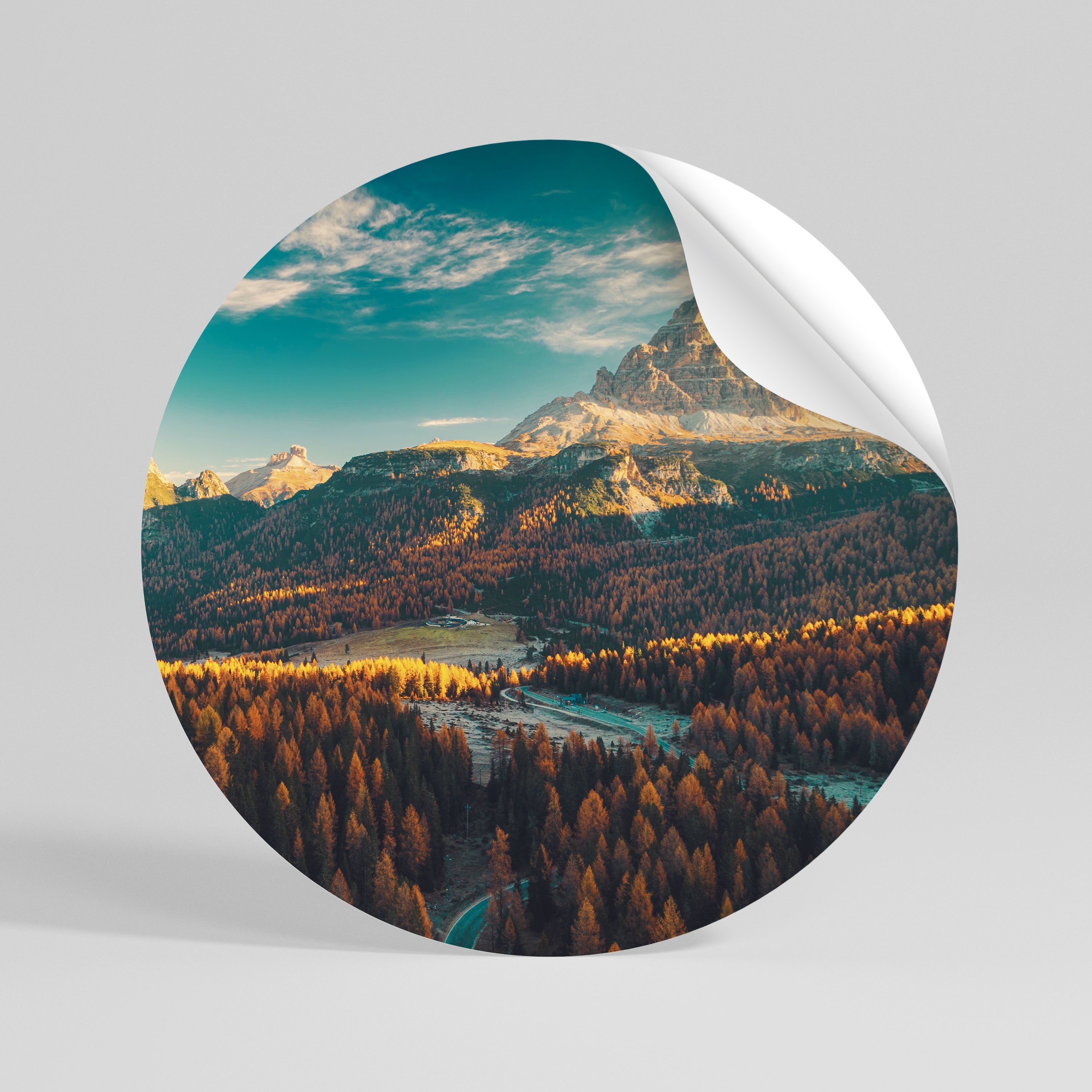 DREAMLAND ESCAPE Peel and Stick Round Sticker