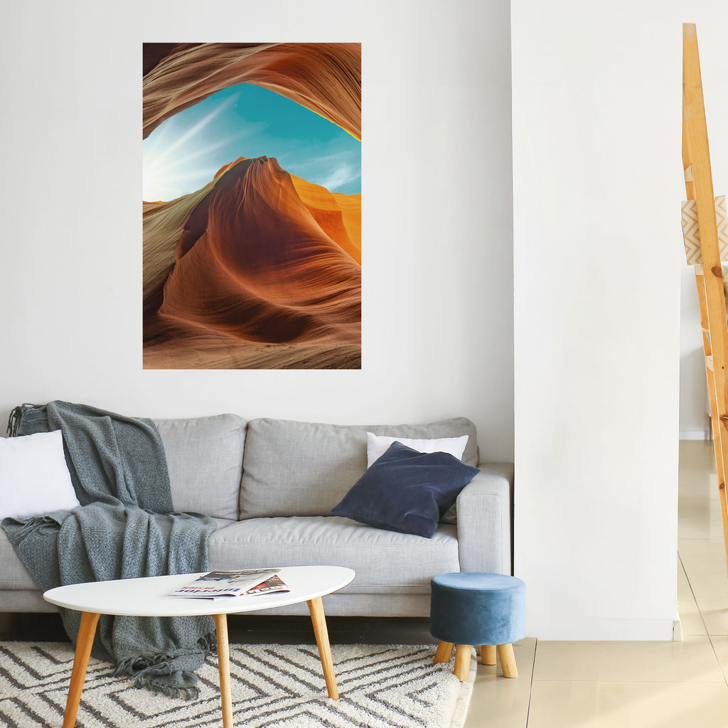 THE CANYON'S WHISPER Peel and Stick Vertical Poster