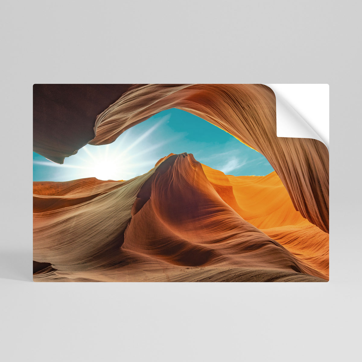 THE CANYON'S WHISPER Póster adhesivo horizontal