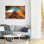 THE CANYON'S WHISPER Póster Horizontal Adhesivo