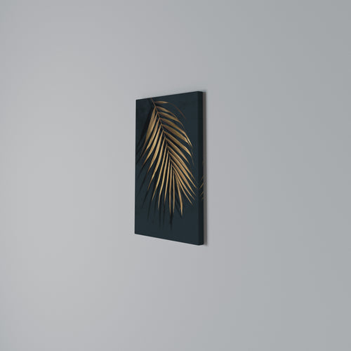 GOLDEN PALM WHISPERS Cuadro en lienzo vertical