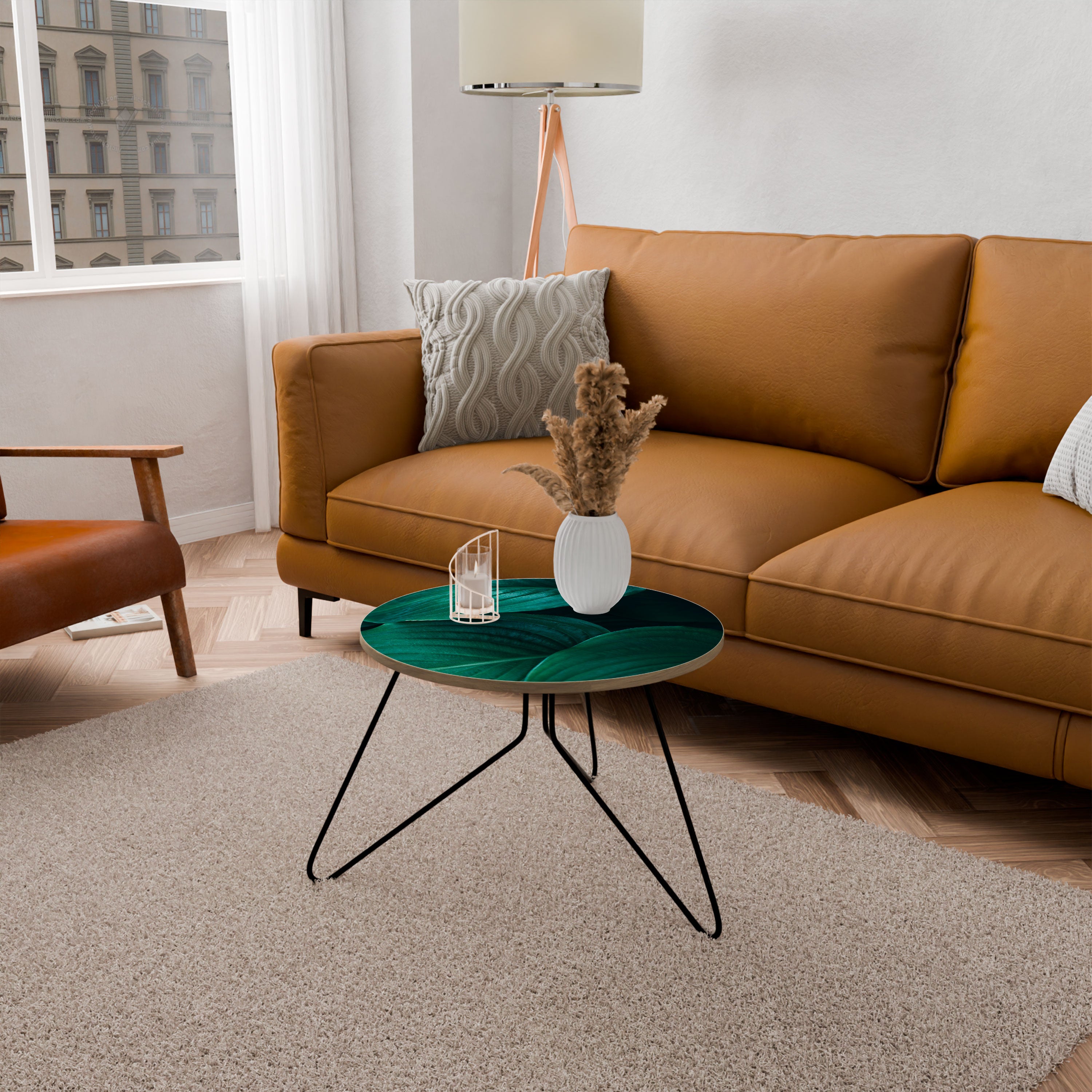 SUBTLE BOTANICAL HUES Coffee Table 60