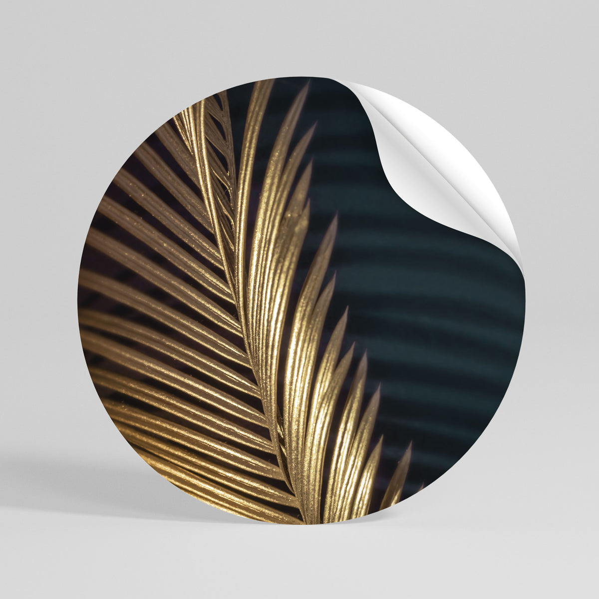 LUXE LEAF DANCE Vinilo adhesivo redondo