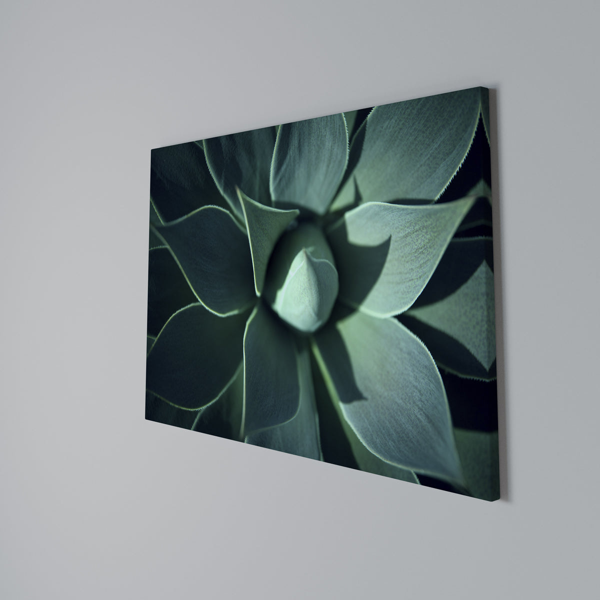 MYSTICAL GREEN WHORL Cuadro en lienzo horizontal
