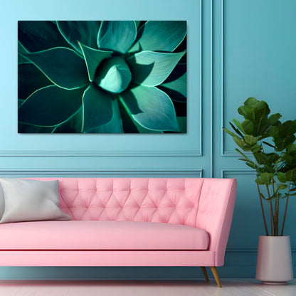 MYSTICAL GREEN WHORL Cuadro en lienzo horizontal