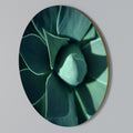 MYSTICAL GREEN WHORL Round Wall Art