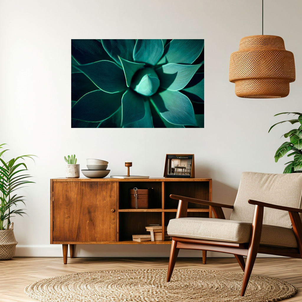 Póster horizontal autoadhesivo "MÍSTICO VERDE"