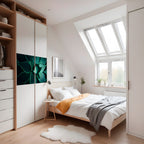 MYSTICAL GREEN WHORL Póster Horizontal Adhesivo