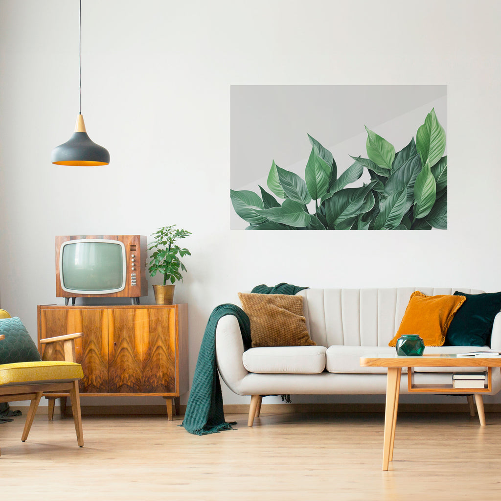 Póster horizontal autoadhesivo LUSH LEAFY WHIMSY