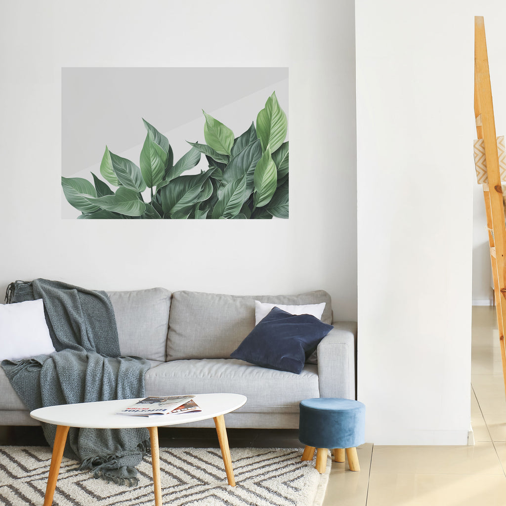 Póster horizontal autoadhesivo LUSH LEAFY WHIMSY