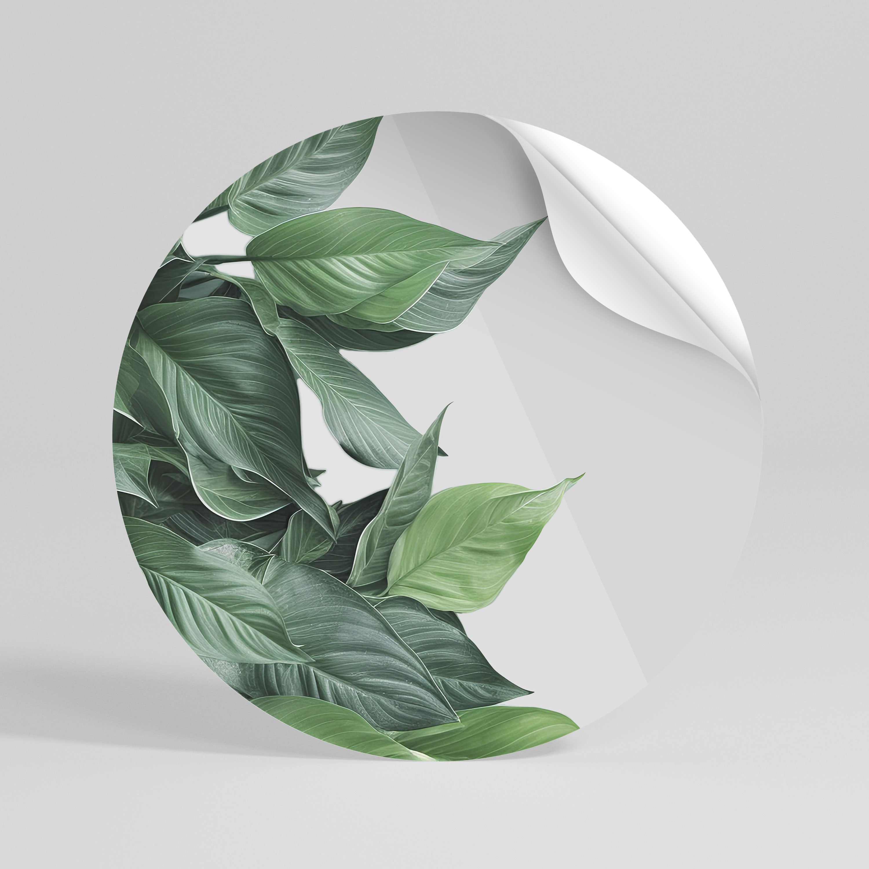 LUSH LEAFY WHIMSY Vinilo adhesivo redondo