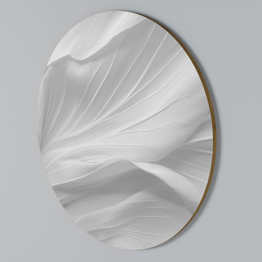 SILKEN SERENITY Round Wall Art