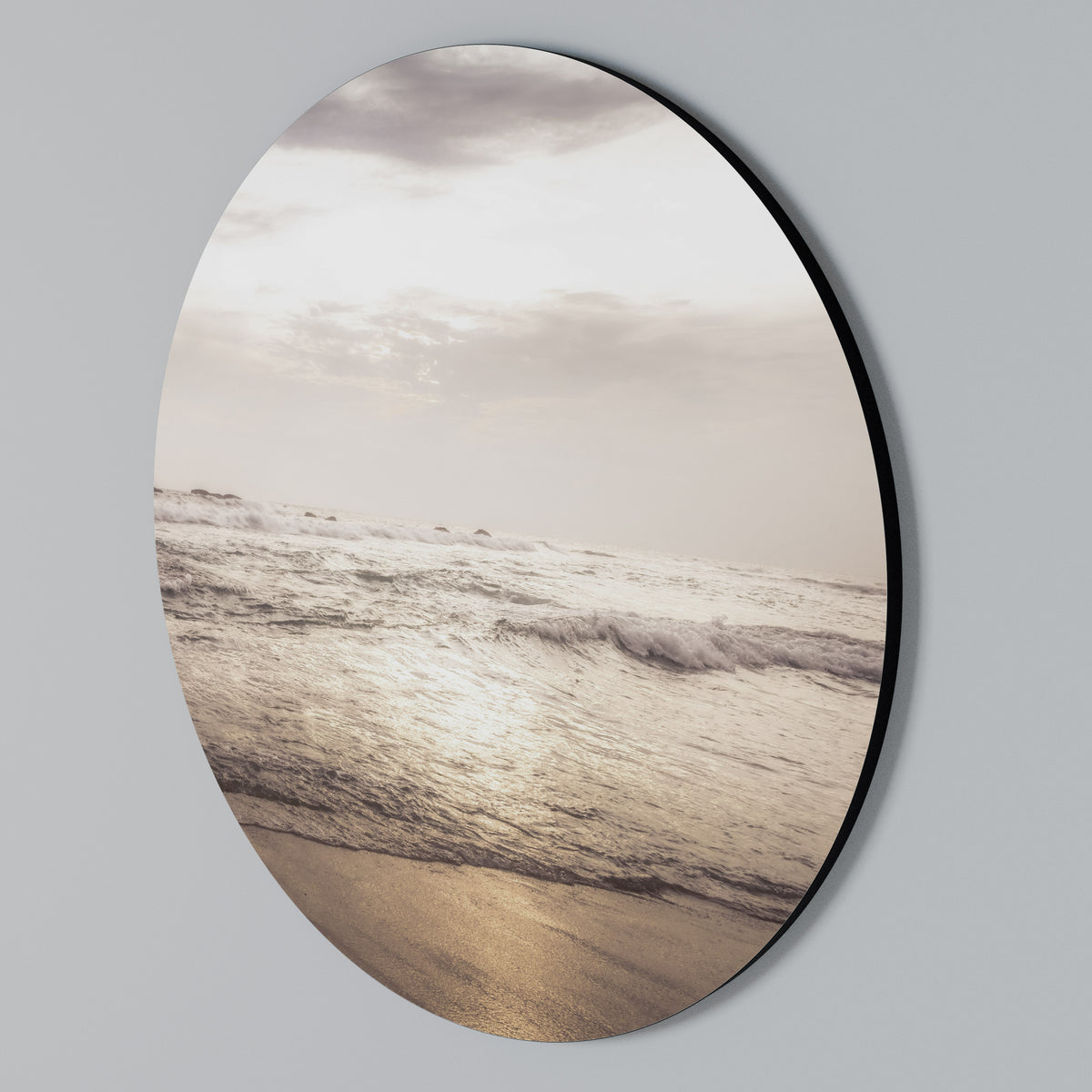 WHISPERS OF THE OCEAN Arte de pared redondo