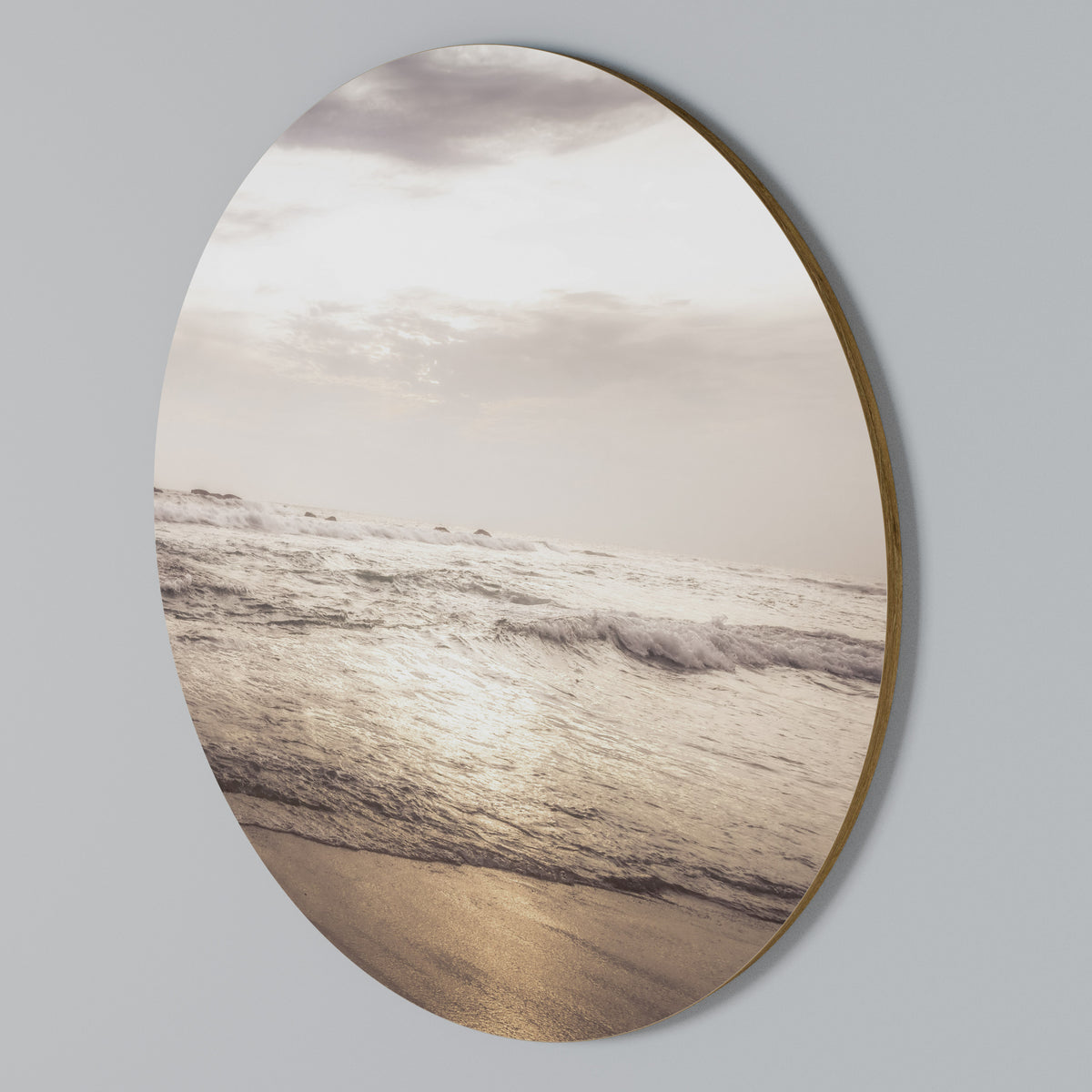 WHISPERS OF THE OCEAN Arte de pared redondo