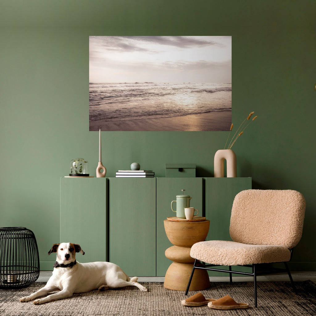 Susurros del océano Póster horizontal autoadhesivo