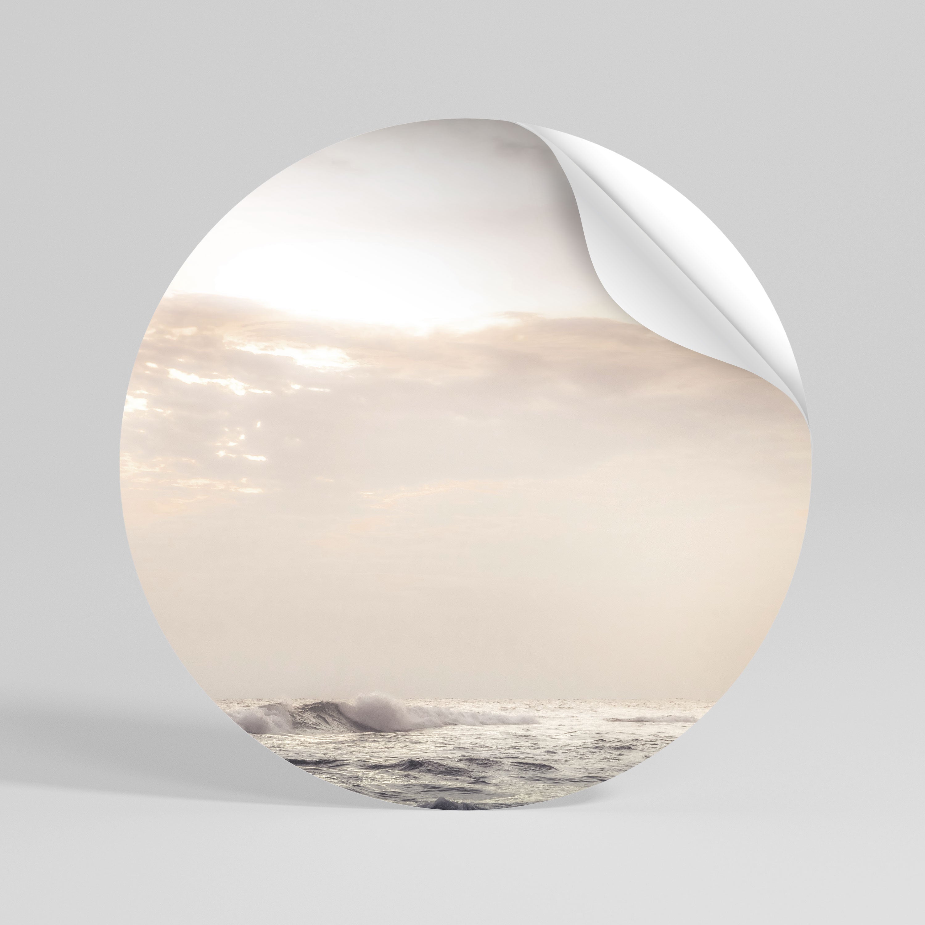 WHISPERS OF WAVE Vinilo adhesivo redondo