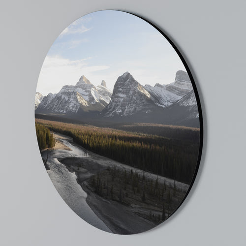 ECHOES OF NATURE'S SPLENDOR Round Wall Art