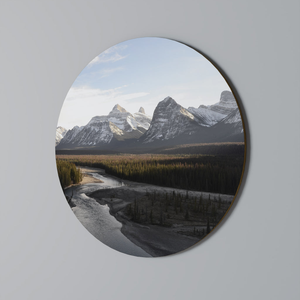 ECHOES OF NATURE'S SPLENDOR Round Wall Art