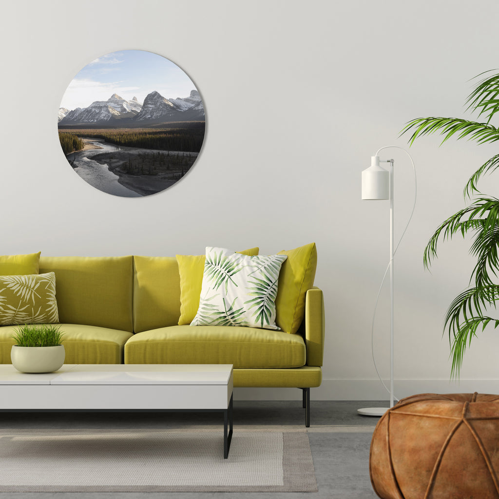 ECHOES OF NATURE'S SPLENDOR Round Wall Art