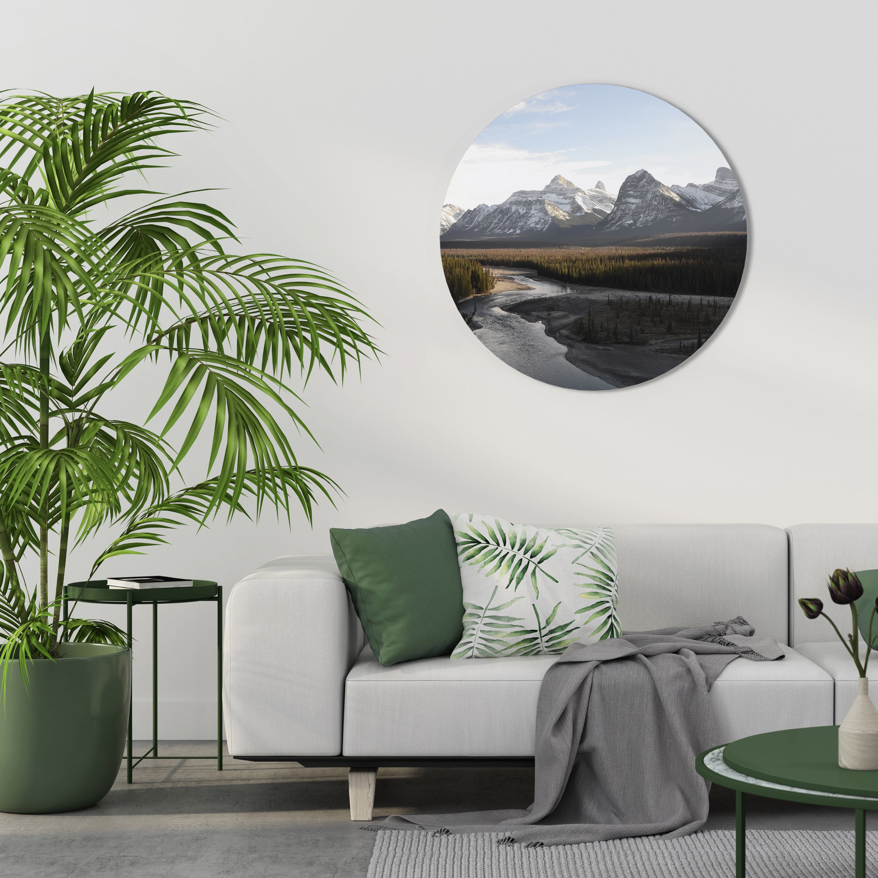 ECHOES OF NATURE'S SPLENDOR Round Wall Art