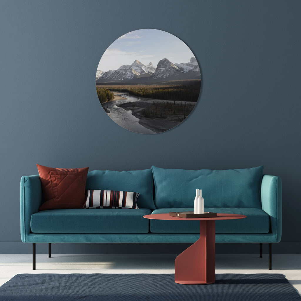 ECHOES OF NATURE'S SPLENDOR Round Wall Art