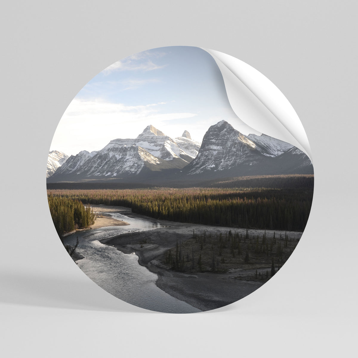 ECHOES OF NATURE'S SPLENDOR Vinilo adhesivo redondo