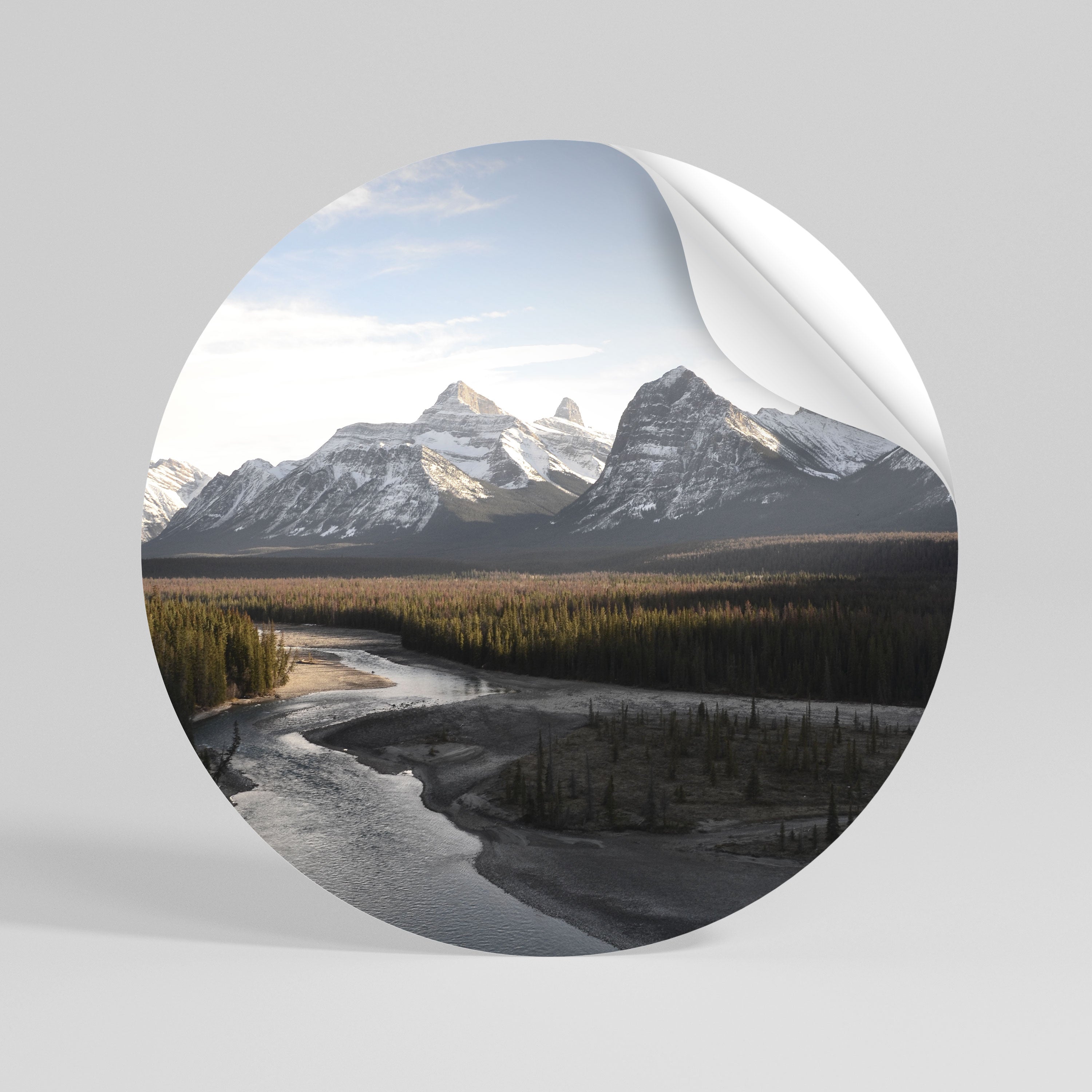 ECHOES OF NATURE'S SPLENDOR Vinilo adhesivo redondo