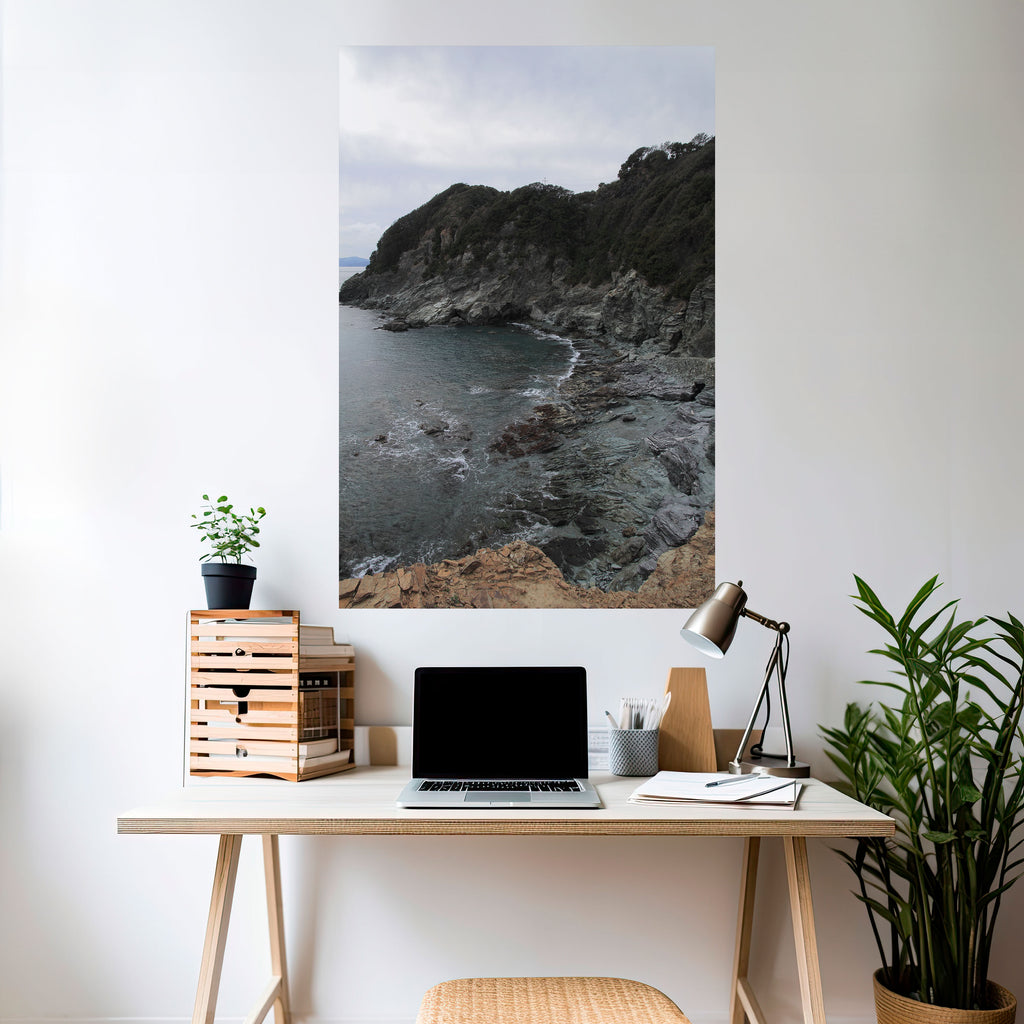 STONE MELODY AT SEA Peel and Stick Vertical Poster