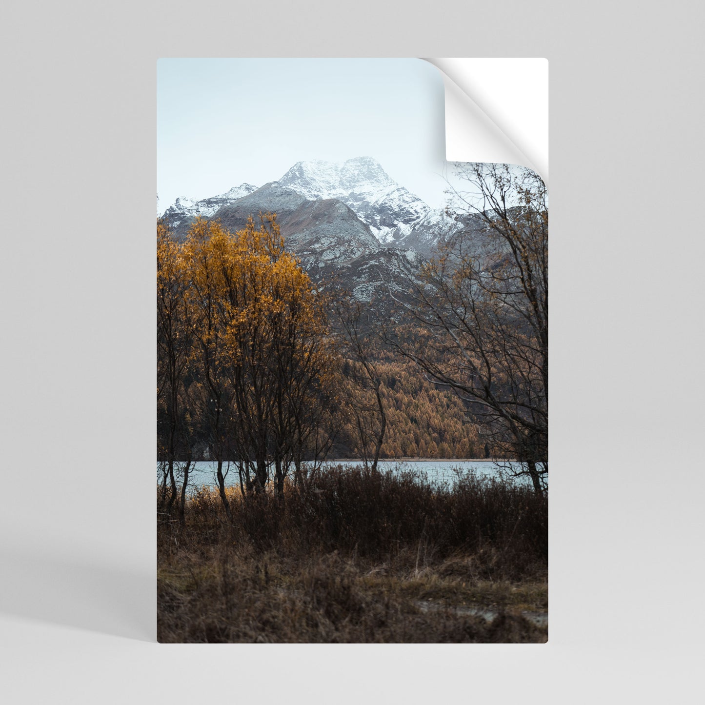 AUTUMN'S SILENT EMBRACE Peel and Stick Vertical Poster