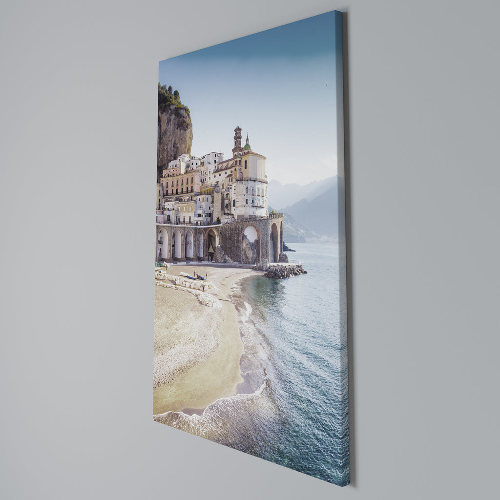 SEASIDE ARCHITECTURAL FANTASY Cuadro en lienzo vertical