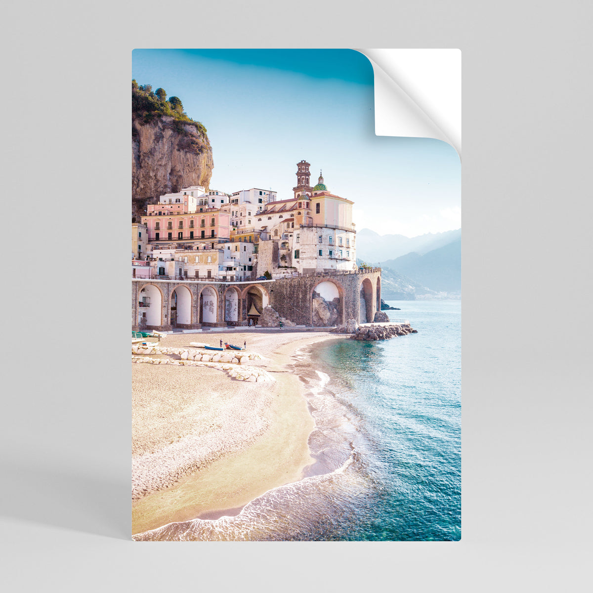 SEASIDE ARCHITECTURAL FANTASY Póster adhesivo vertical
