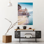SEASIDE ARCHITECTURAL FANTASY Peel and Stick Vertical Poster