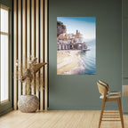 SEASIDE ARCHITECTURAL FANTASY Peel and Stick Vertical Poster