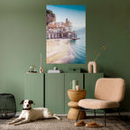 SEASIDE ARCHITECTURAL FANTASY Peel and Stick Vertical Poster