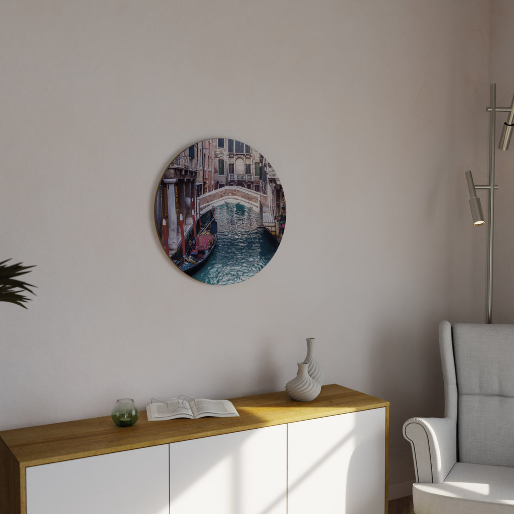 GONDOLA GLIDE Round Wall Art