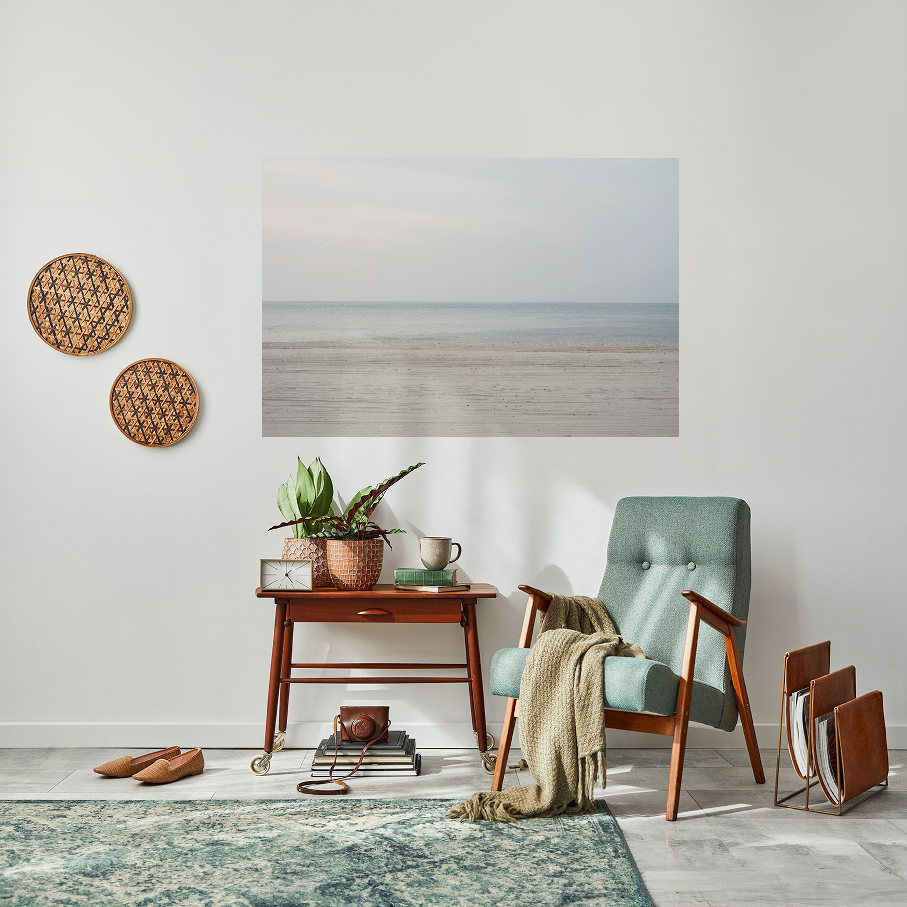 Póster horizontal autoadhesivo Misty Seas of Calm