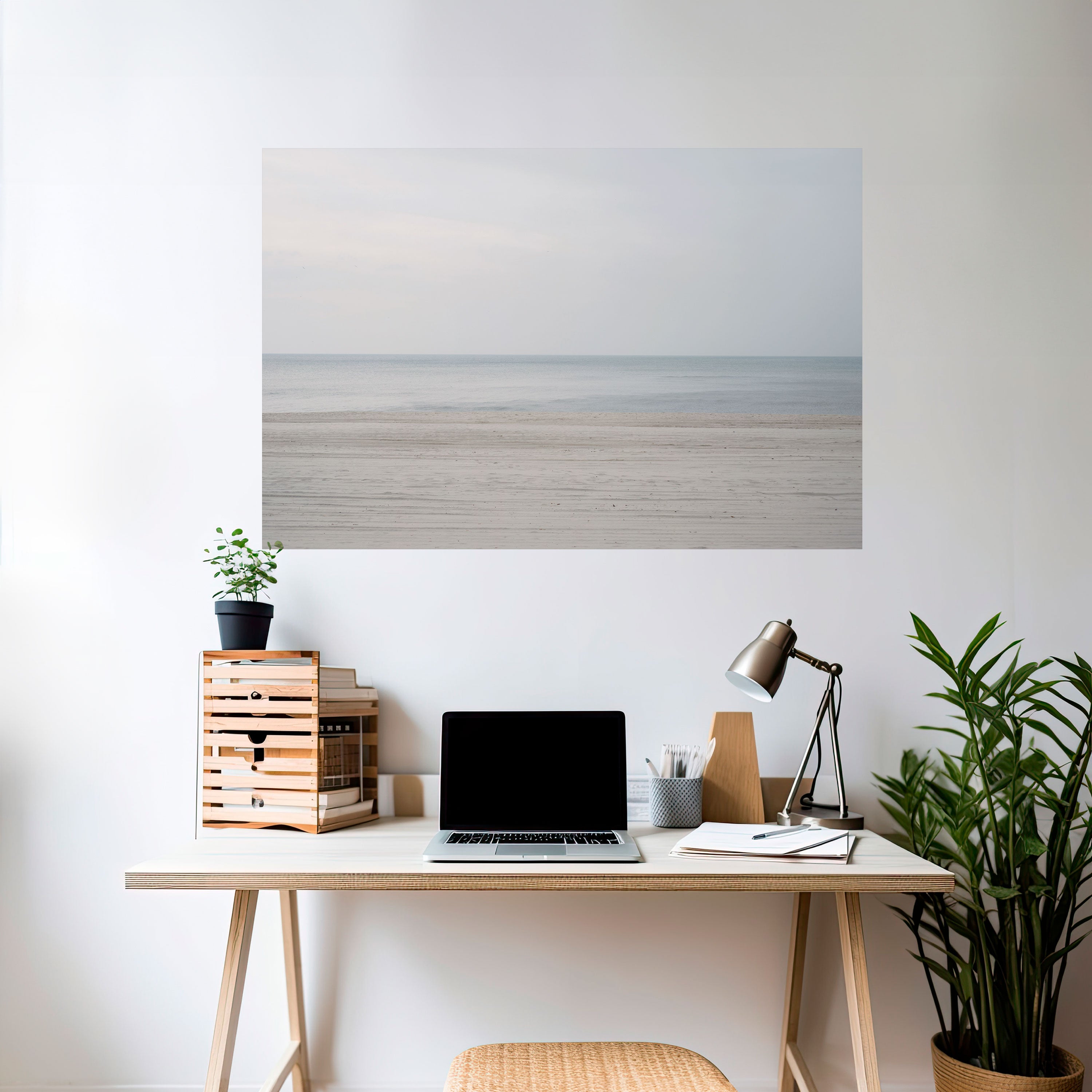 Póster horizontal autoadhesivo Misty Seas of Calm