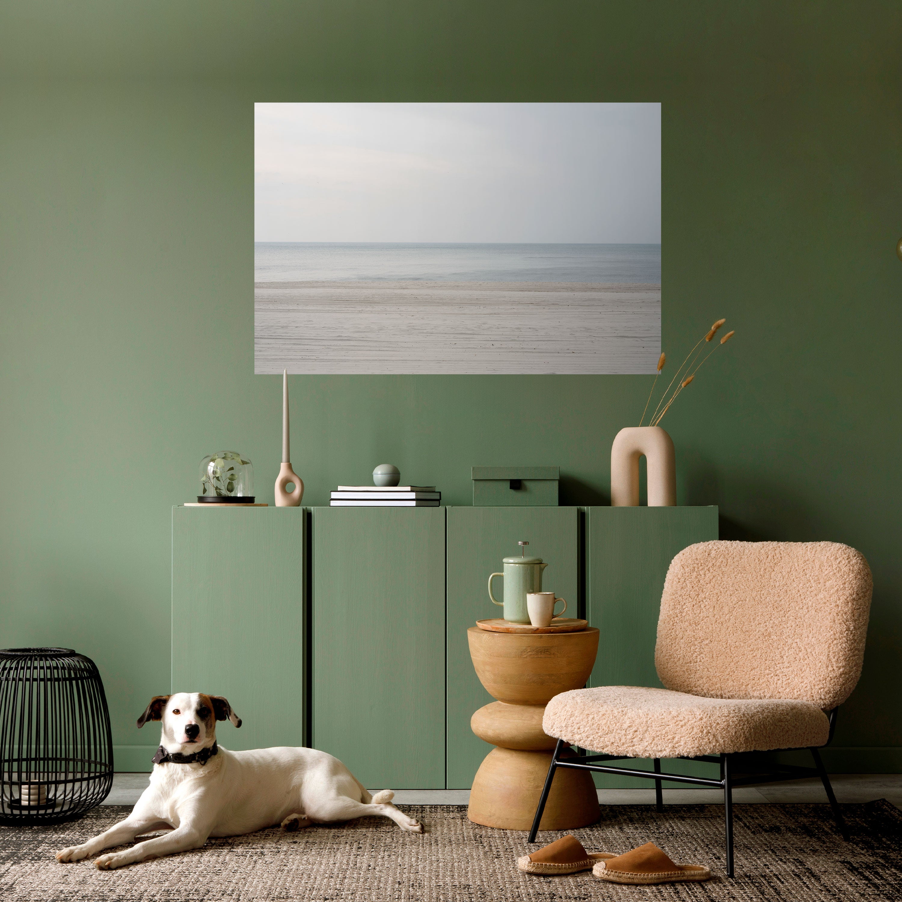 Póster horizontal autoadhesivo Misty Seas of Calm