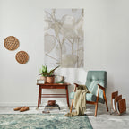 SILKY FOLIAGE WHISPERS Peel and Stick Vertical Poster