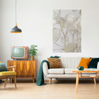 SILKY FOLIAGE WHISPERS Peel and Stick Vertical Poster