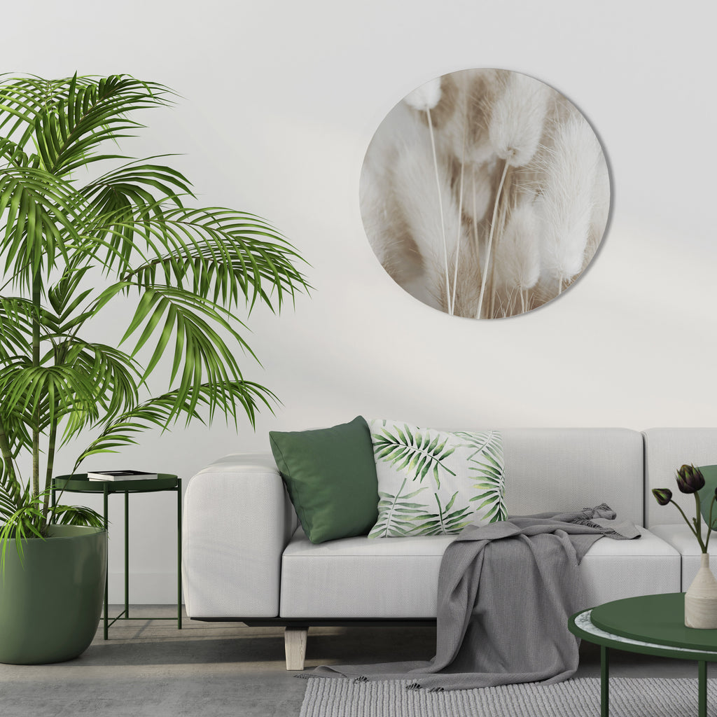 SOFTNESS IN FOCUS Round Wall Art