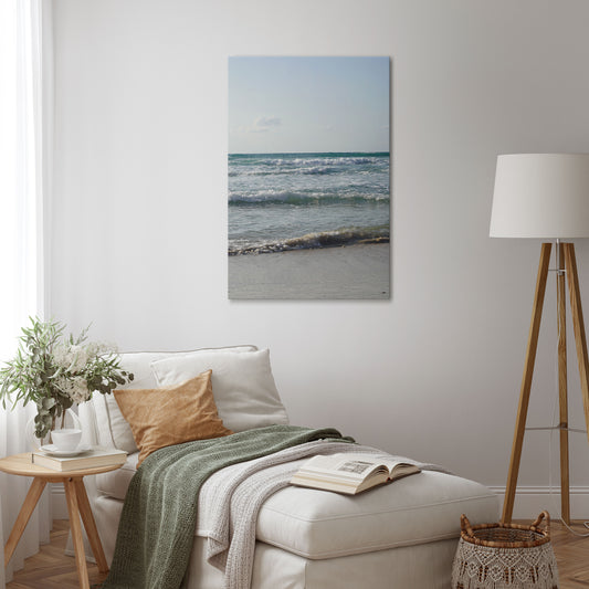 WAVES OF TRANQUILITY Vertical Canvas Print