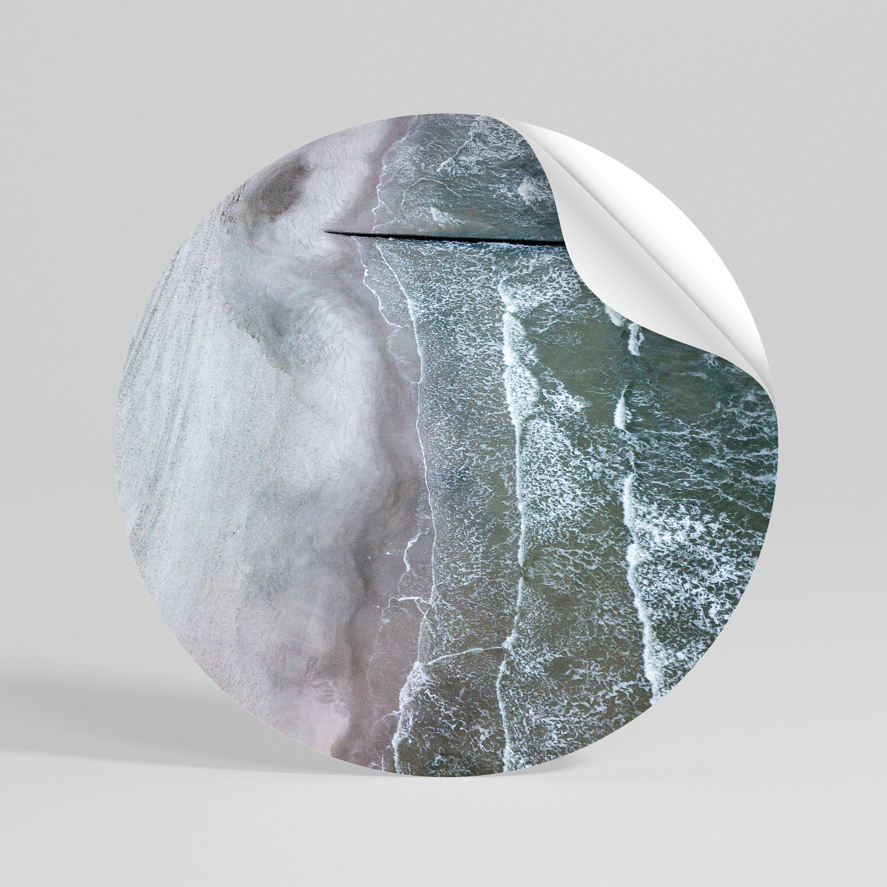 TIDE’S SILENT WHISPER Vinilo adhesivo redondo