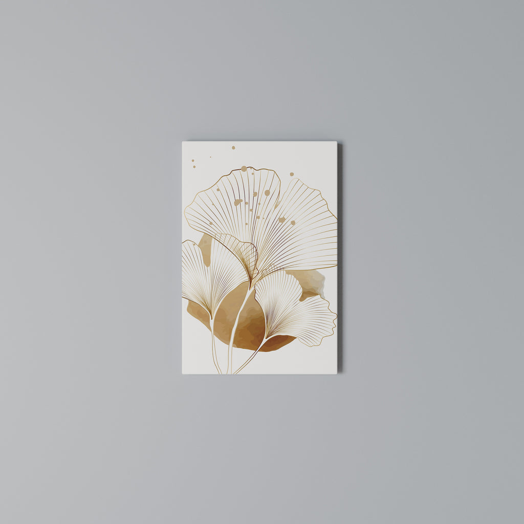 GOLDEN GINKGO DREAMS Cuadro en lienzo vertical