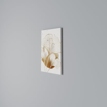 GOLDEN GINKGO DREAMS Cuadro en lienzo vertical