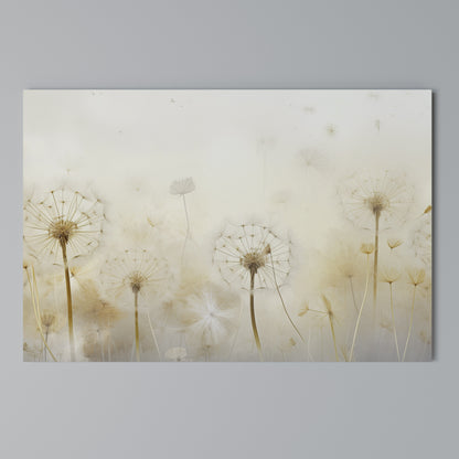 DREAMY DANDELION FIELDS Cuadro en lienzo horizontal