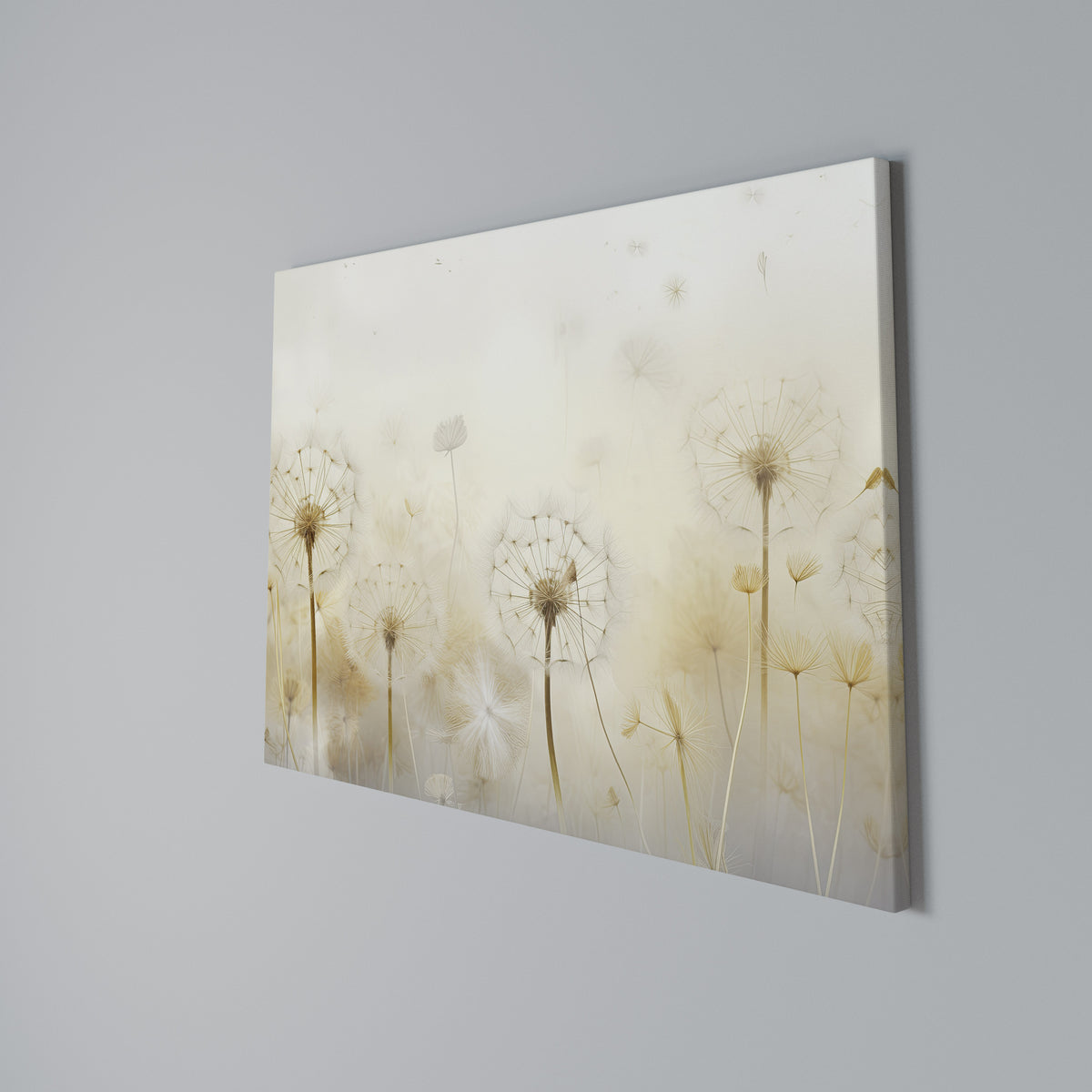DREAMY DANDELION FIELDS Cuadro en lienzo horizontal