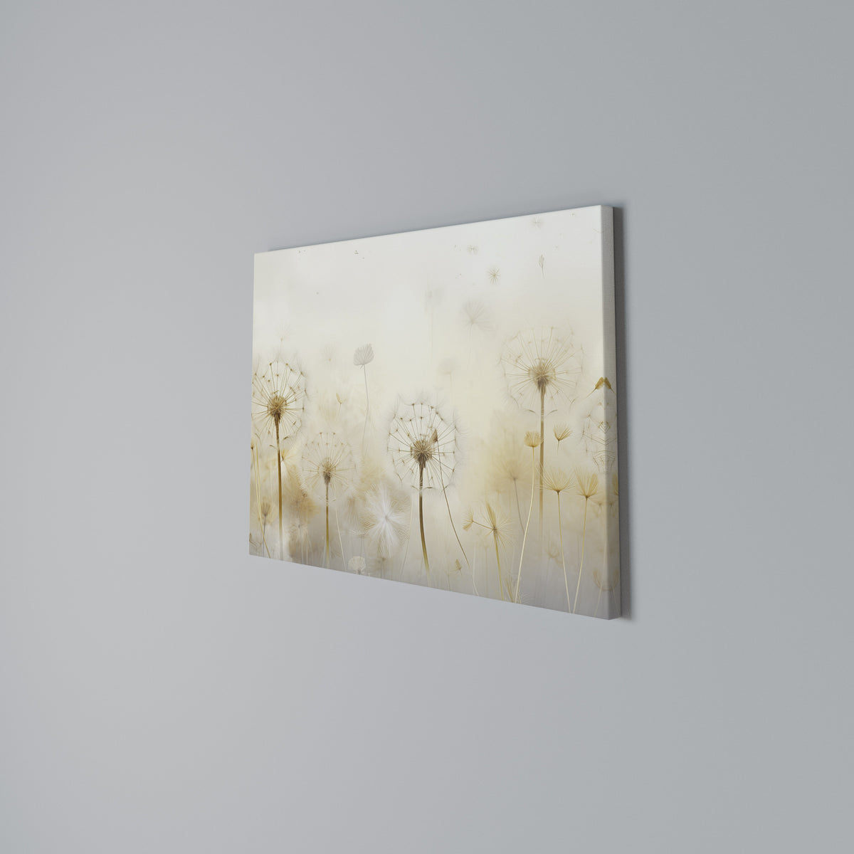 DREAMY DANDELION FIELDS Cuadro en lienzo horizontal